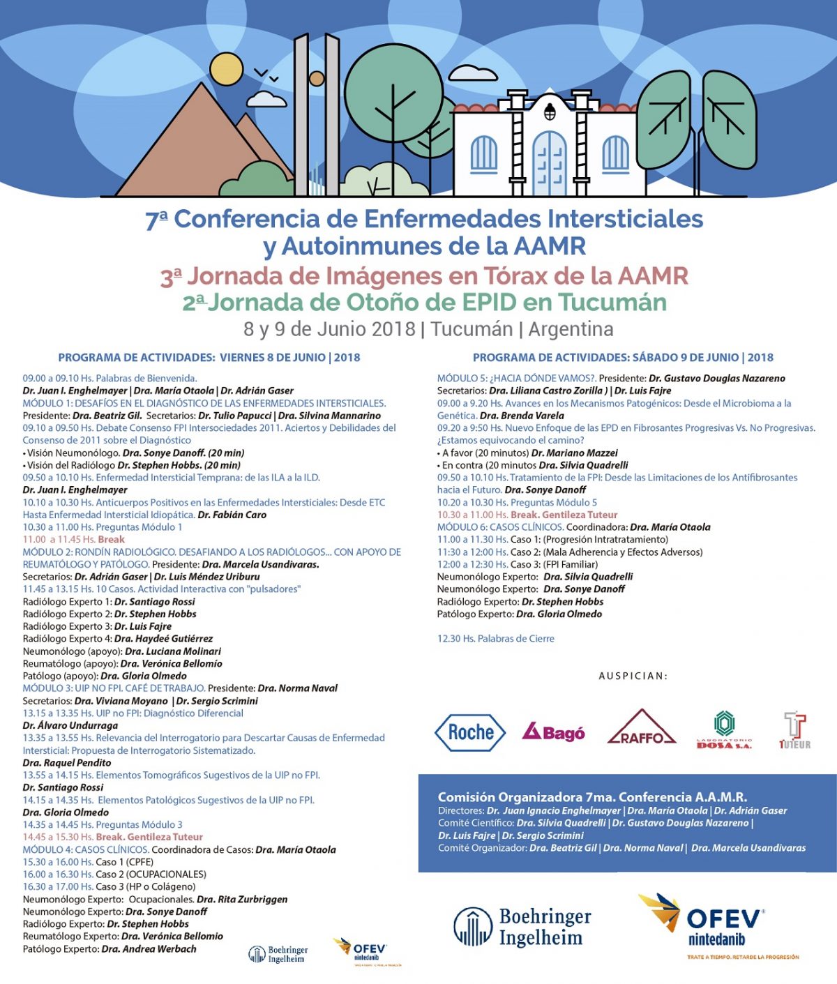 Programa de la 7ma conferencia de Enfermedades Intersticiales y Autoinmunes de la AAMR